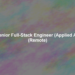 Senior Full-Stack Engineer (Applied AI) (Remote)