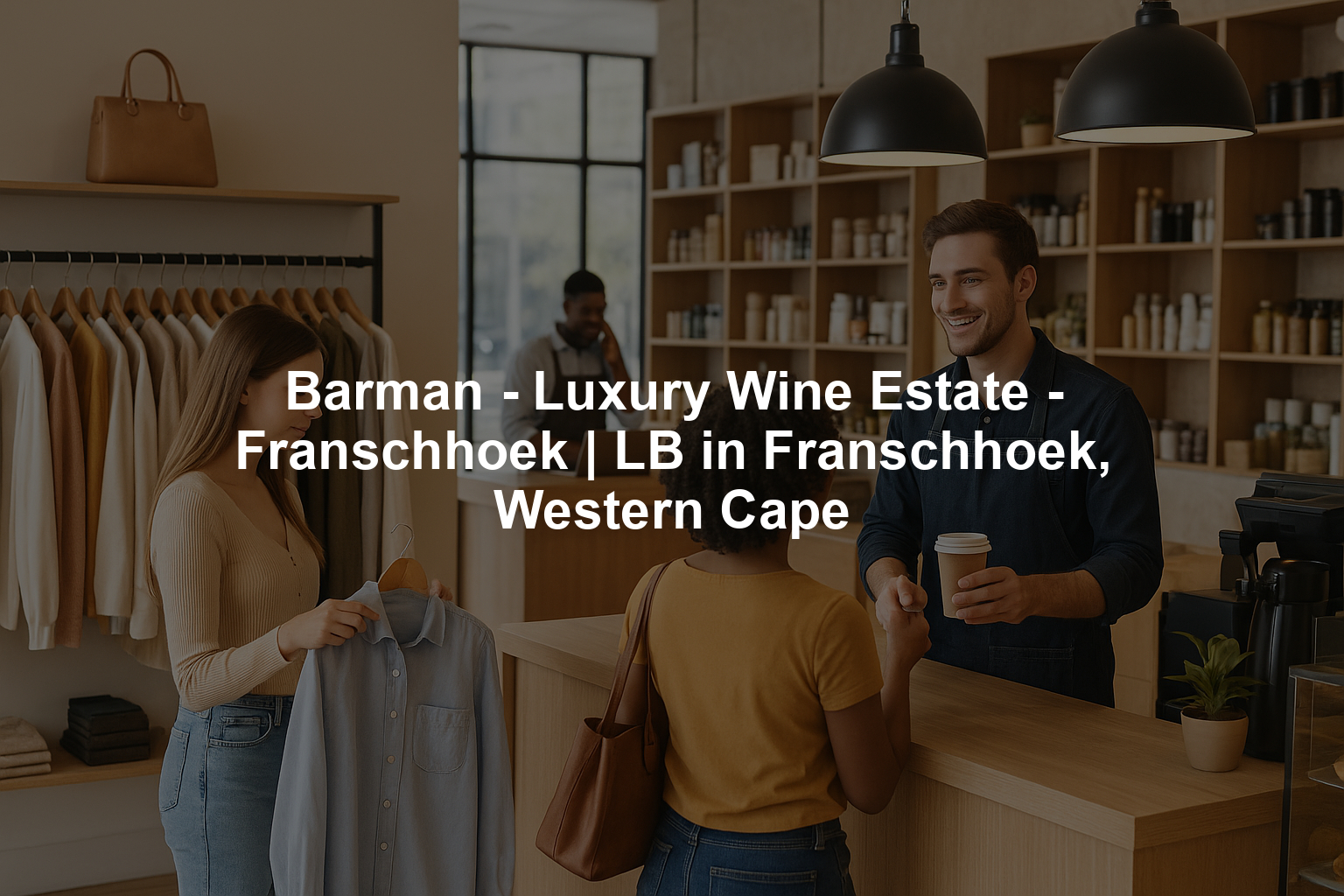 Barman - Luxury Wine Estate - Franschhoek | LB in Franschhoek, Western Cape