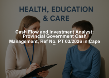 Cash Flow and Investment Analyst: Provincial Government Cash Management, Ref No. PT 03/2026 in Cape Town, Western Cape
