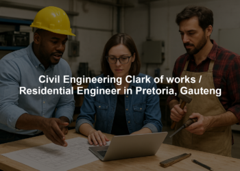 Civil Engineering Clark of works / Residential Engineer in Pretoria, Gauteng