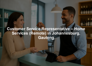 Customer Service Representative – Home Services (Remote) in Johannesburg, Gauteng