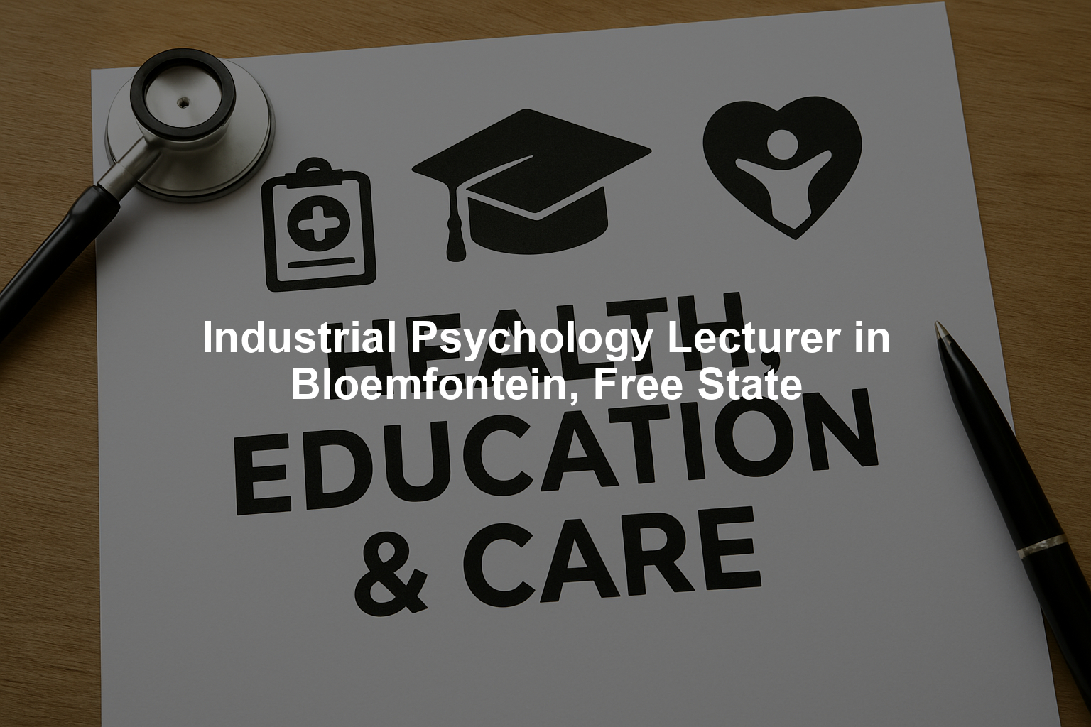 Industrial Psychology Lecturer in Bloemfontein, Free State