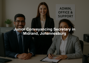 Junior Conveyancing Secretary in Midrand, Johannesburg