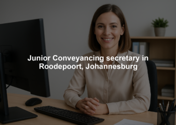 Junior Conveyancing secretary in Roodepoort, Johannesburg