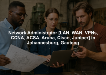 Network Administrator [LAN, WAN, VPNs, CCNA, ACSA, Aruba, Cisco, Juniper] in Johannesburg, Gauteng