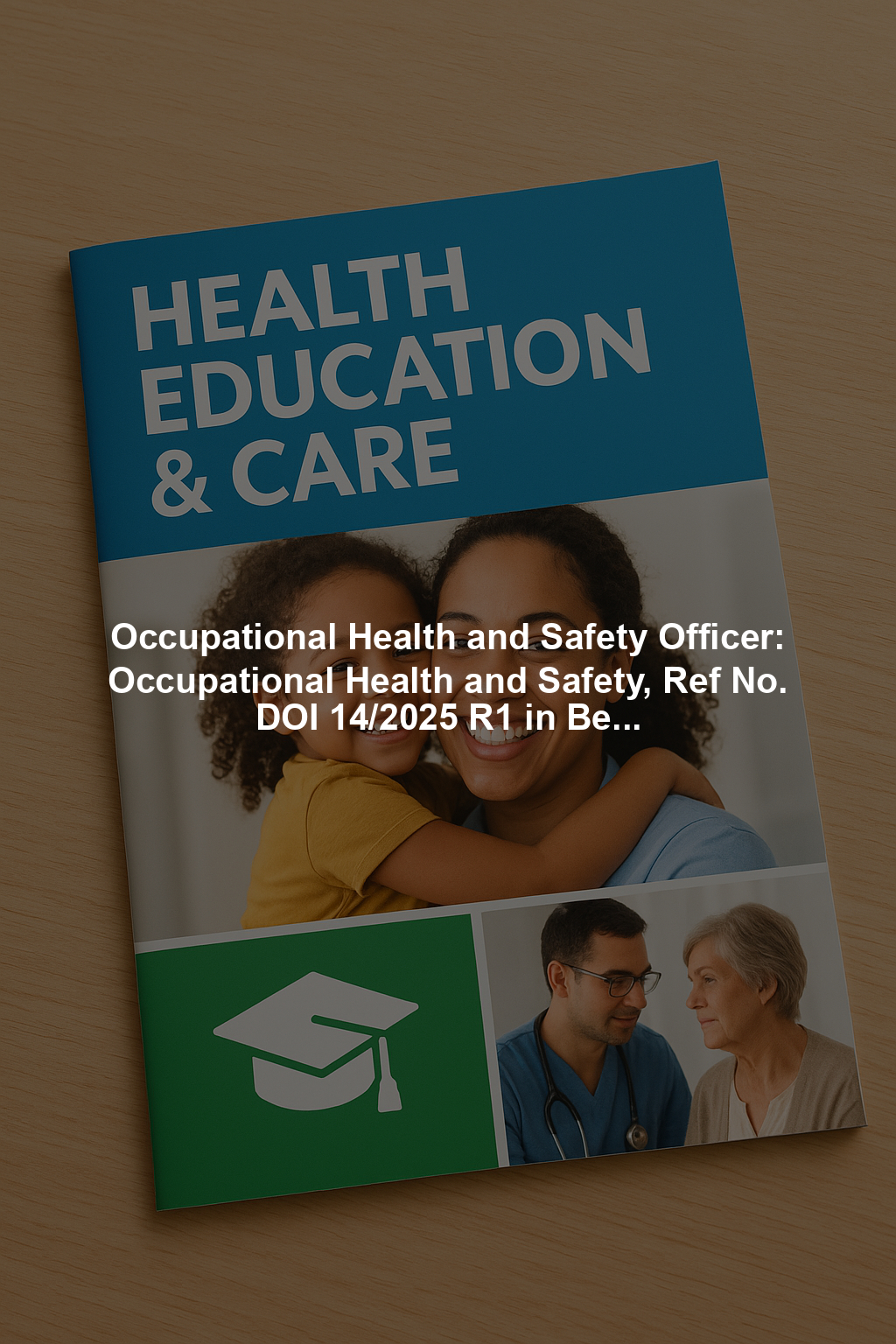 Occupational Health and Safety Officer: Occupational Health and Safety, Ref No. DOI 14/2025 R1 in Bellville, Cape Town