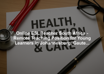 Online ESL Teacher South Africa - Remote Teaching Position for Young Learners in Johannesburg, Gauteng