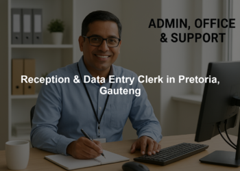 Reception & Data Entry Clerk in Pretoria, Gauteng