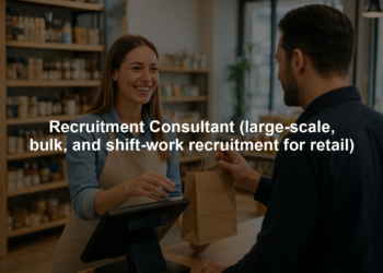 Recruitment Consultant (large-scale, bulk, and shift-work recruitment for retail)