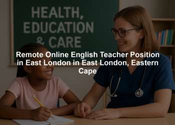 Remote Online English Teacher Position in East London in East London, Eastern Cape