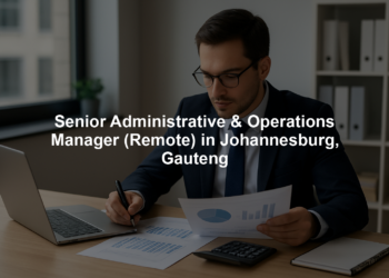 Senior Administrative & Operations Manager (Remote) in Johannesburg, Gauteng