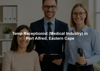 Temp Receptionist (Medical Industry) in Port Alfred, Eastern Cape